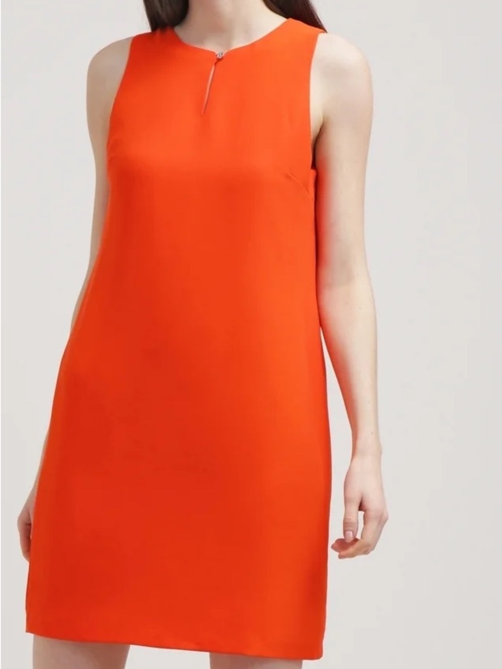 Ralph Lauren Bright Orange Sleeveless Shift Dress